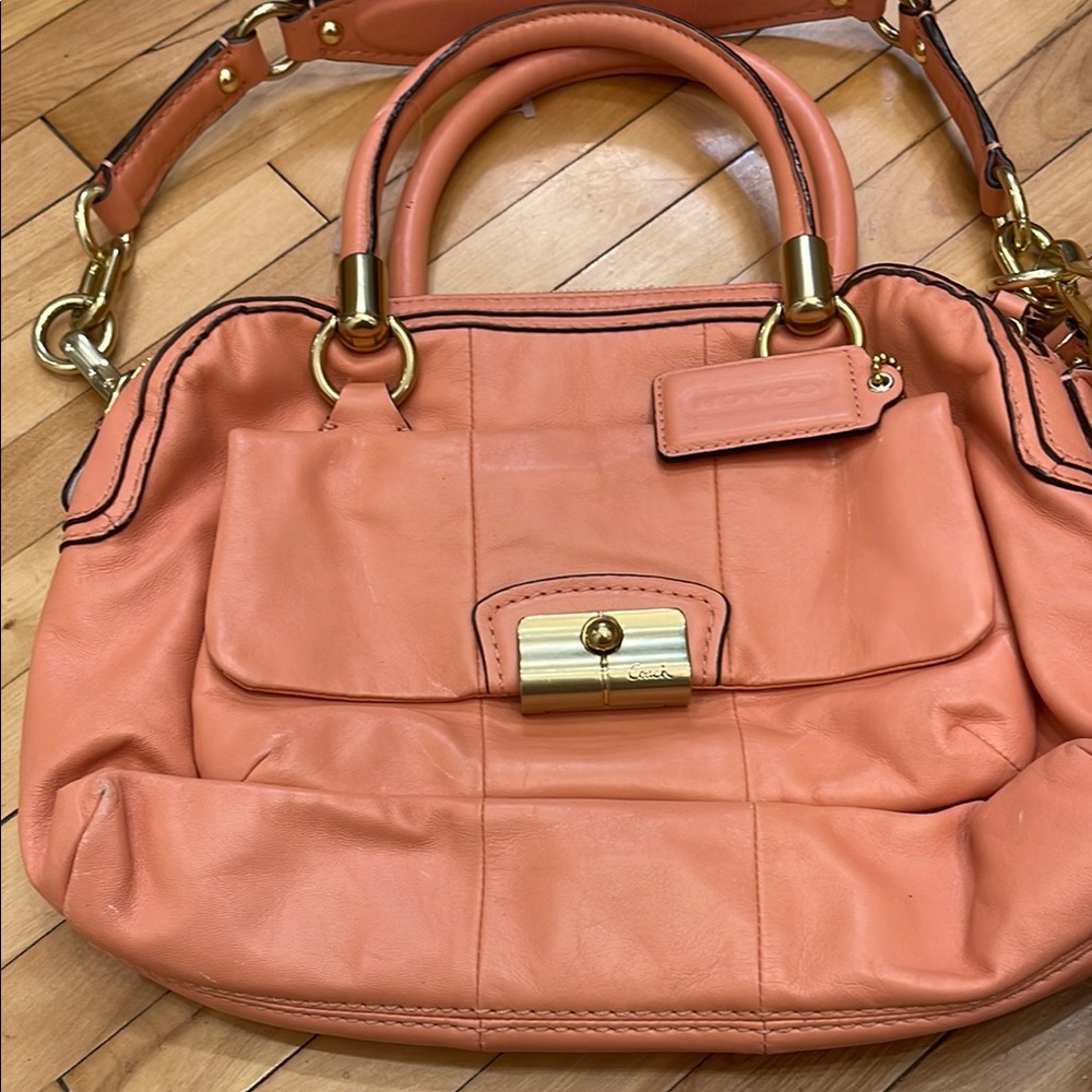 Coach Pink Leather Handbag